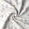 Coated  Cotton ZIPOPO White / Soft Multicolored